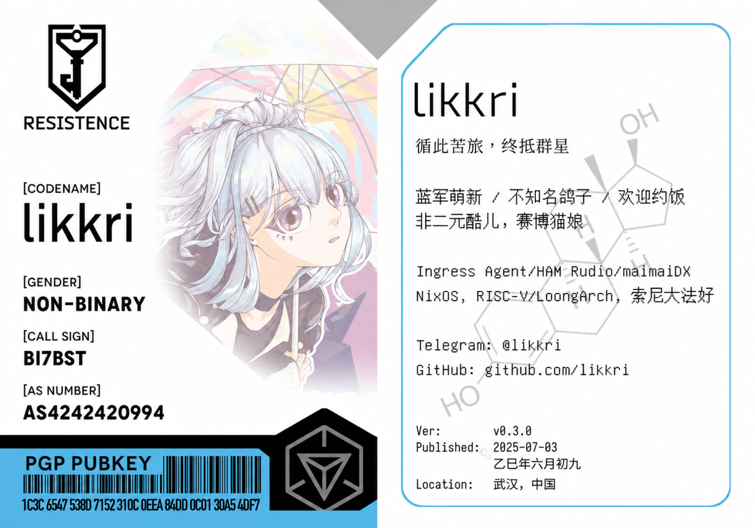 Ingress biocard